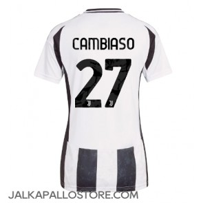 Juventus Andrea Cambiaso #27 Kotipaita Naisten 2024-25 Lyhythihainen